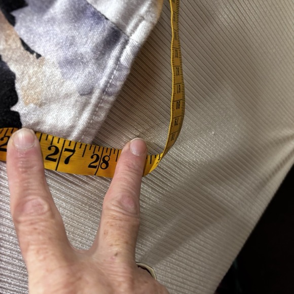 7 For All Mankind Floral Print Ankle Skinny Jeans Size 32 Made In USA - Picture 11 of 14